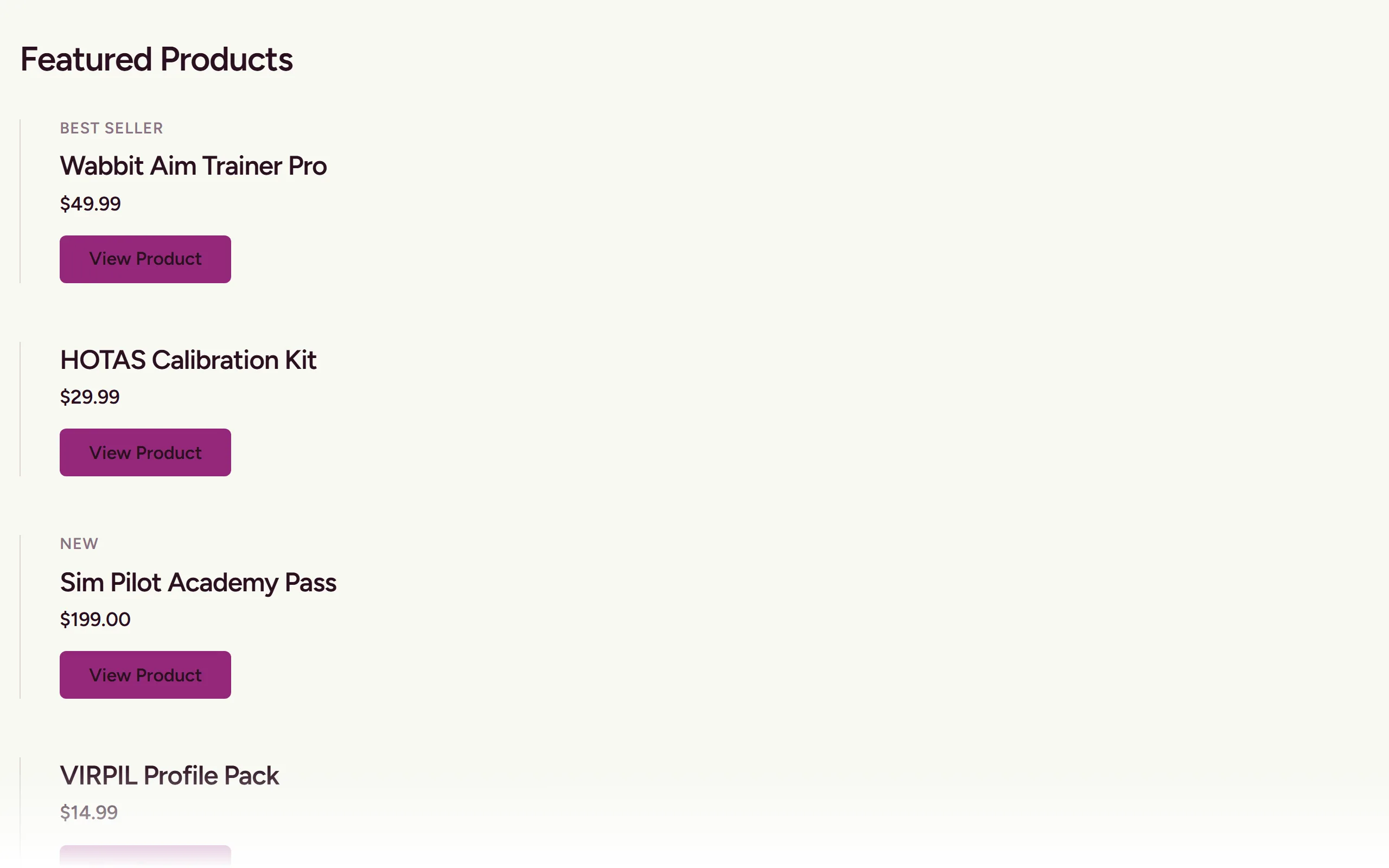 Default variant preview