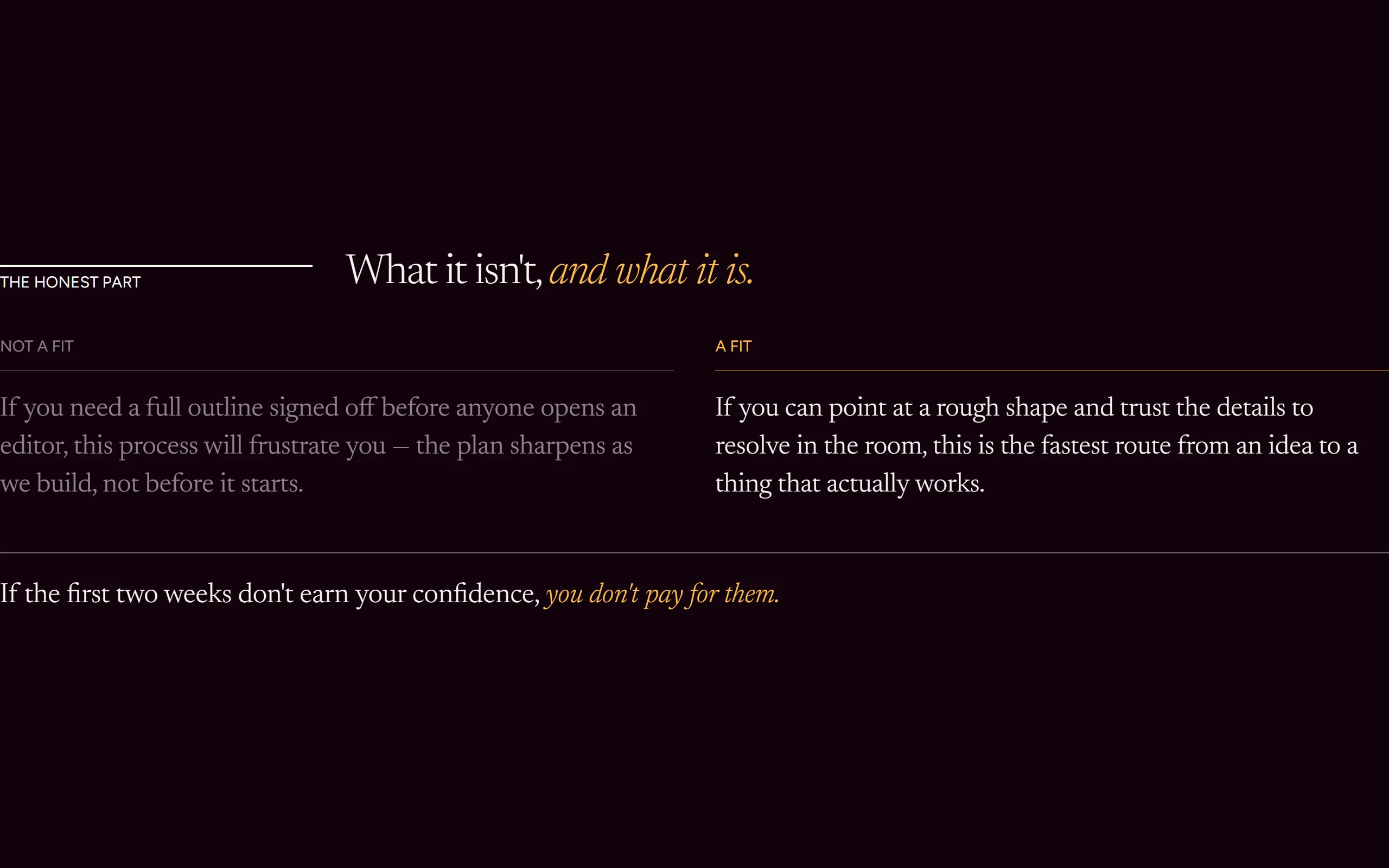 Fit Prose — dark theme