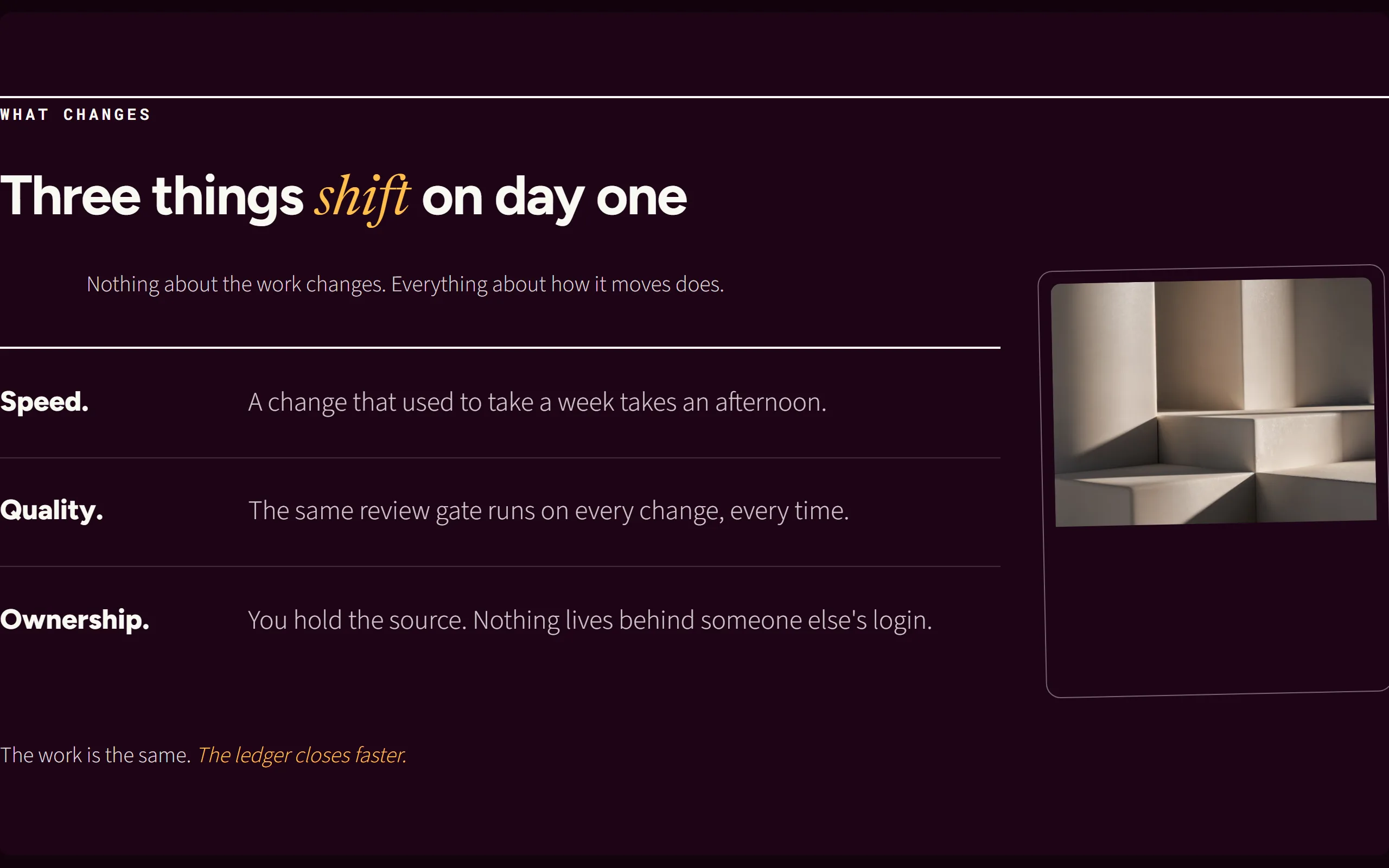 Term Ledger — dark theme