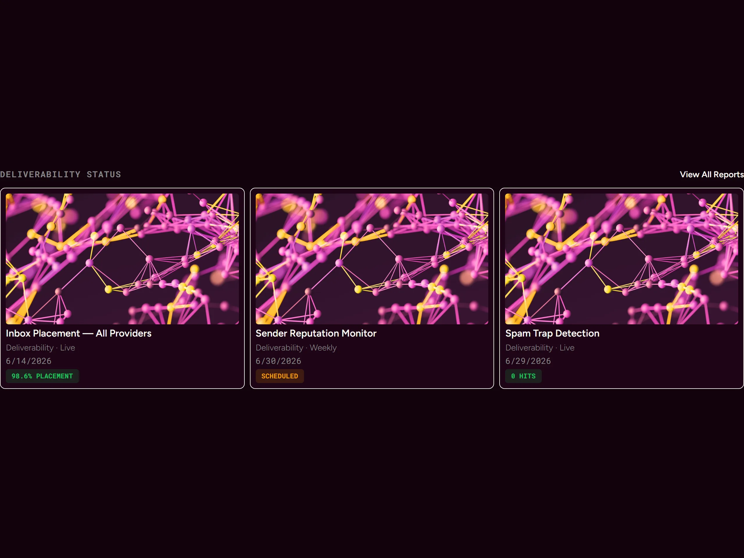 Status Board — dark theme
