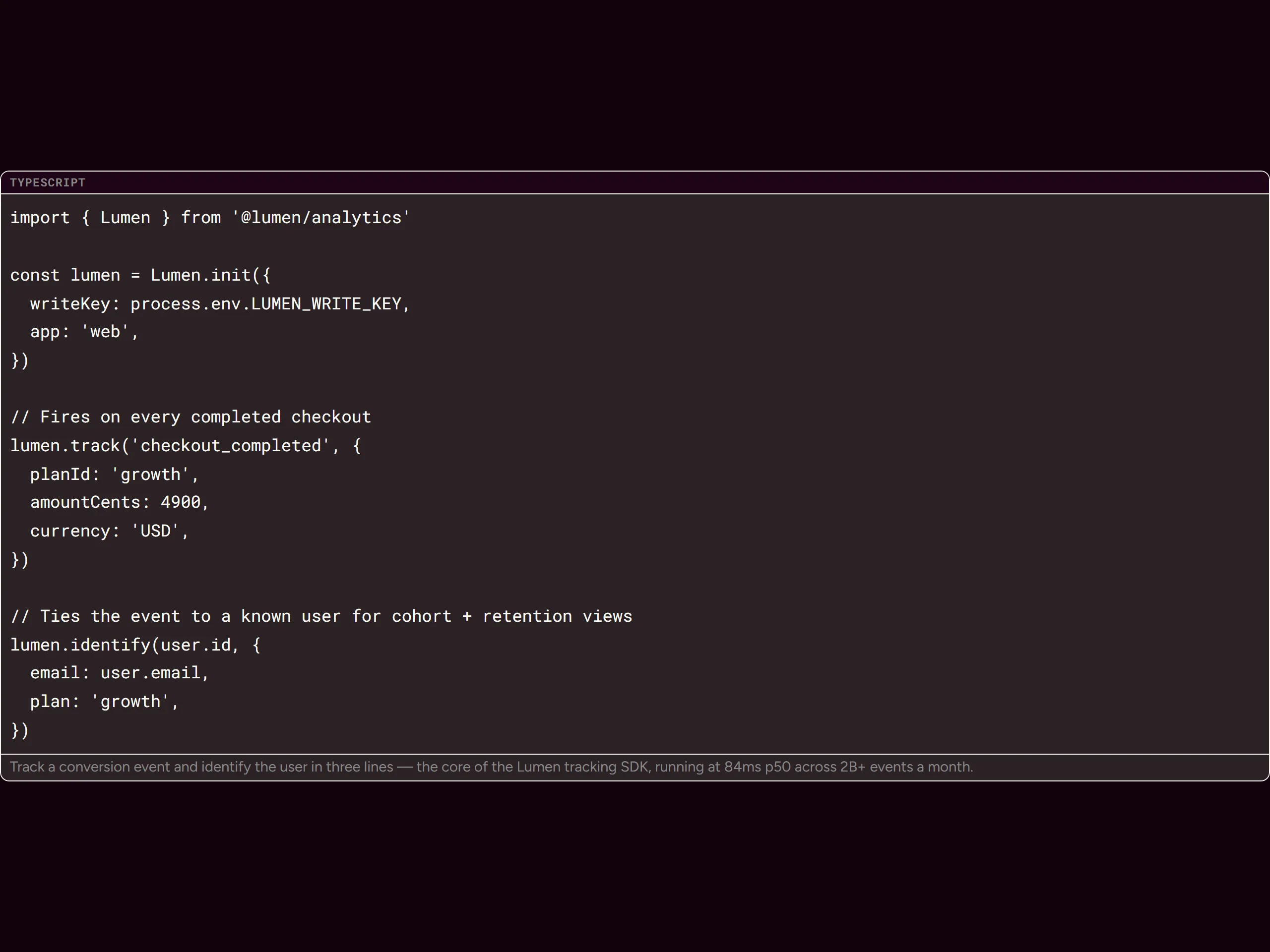 Code Block — dark theme