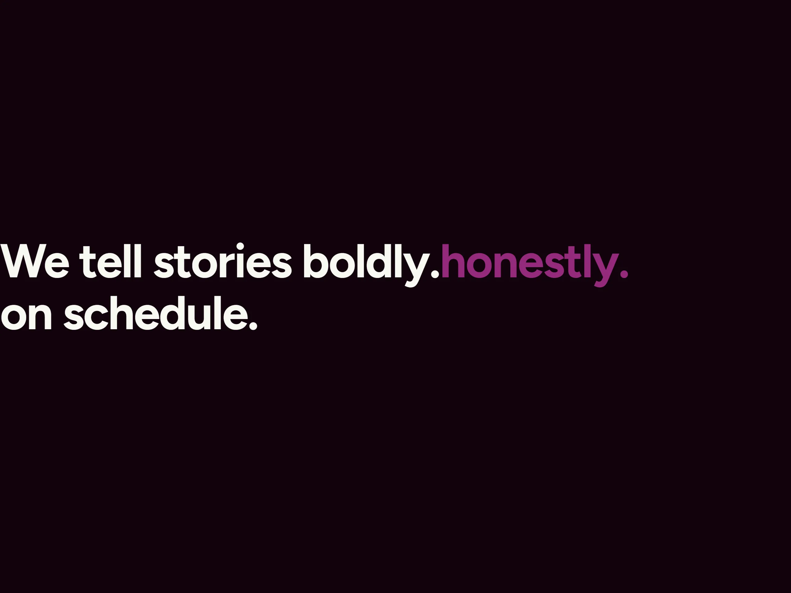 Motion Text — dark theme