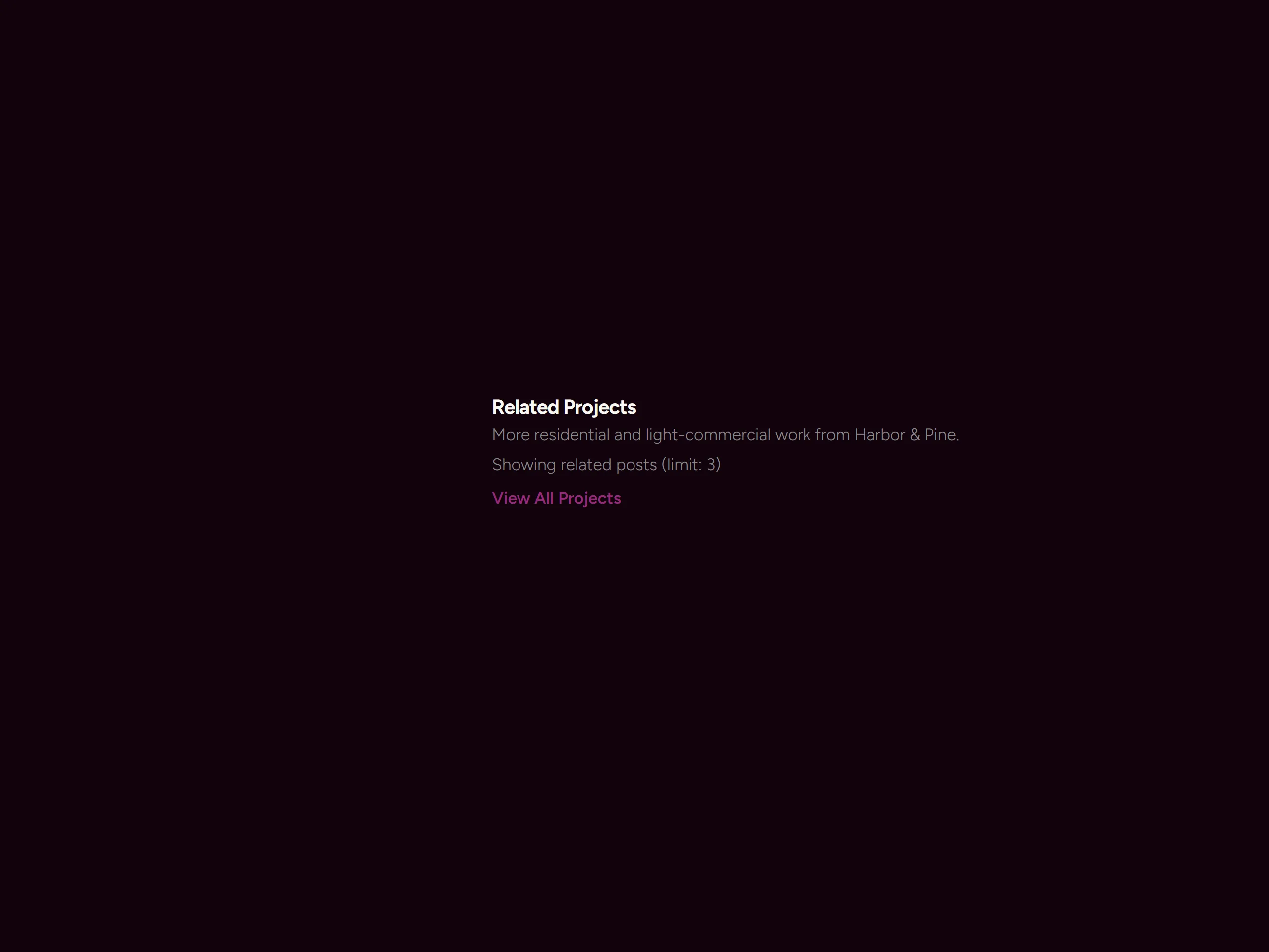 Related Items — dark theme