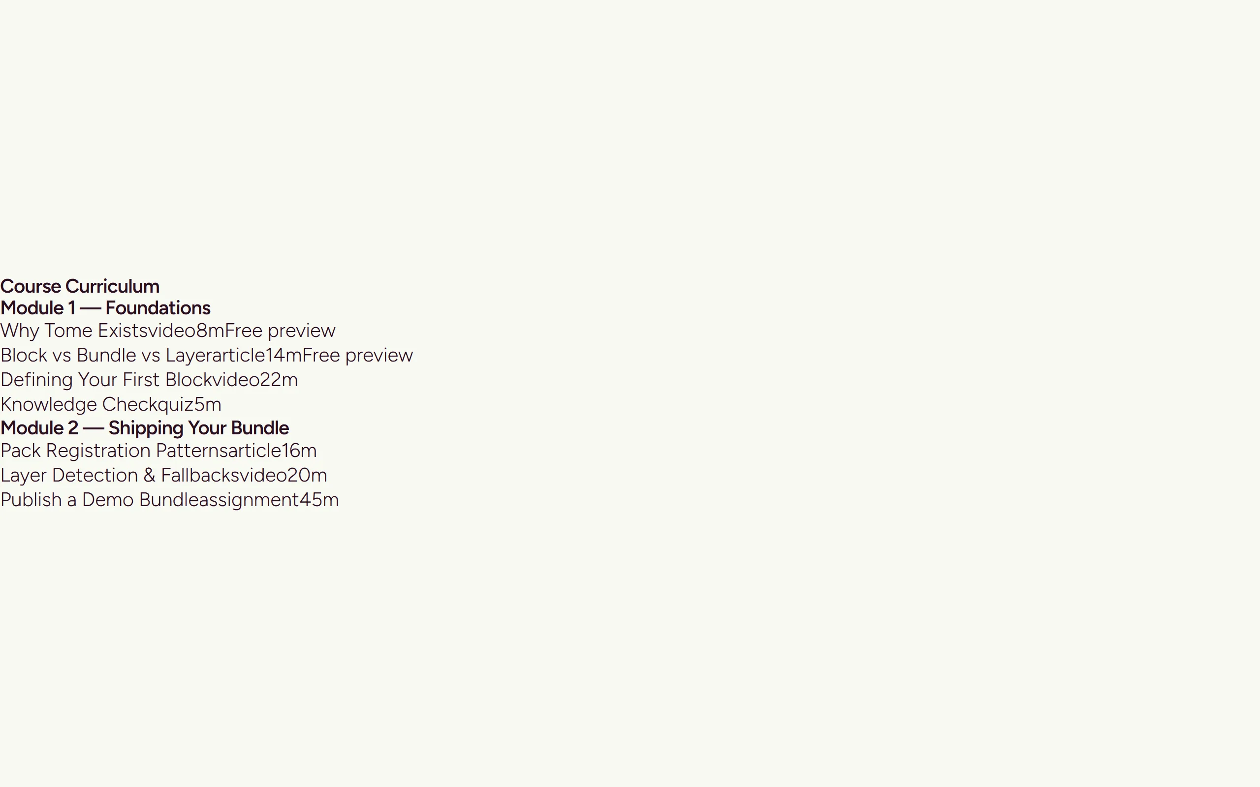Lesson List — light theme