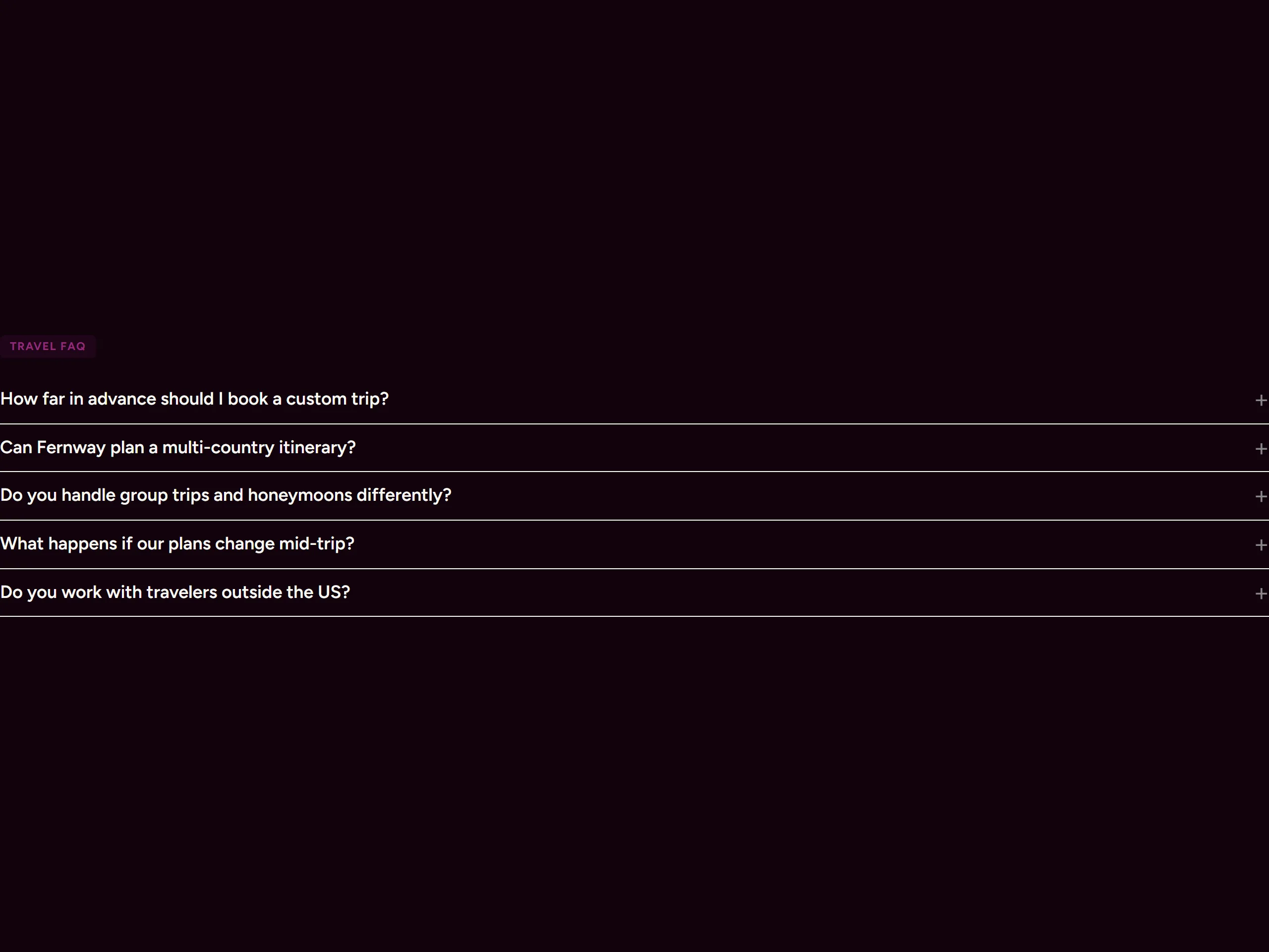 FAQ — dark theme