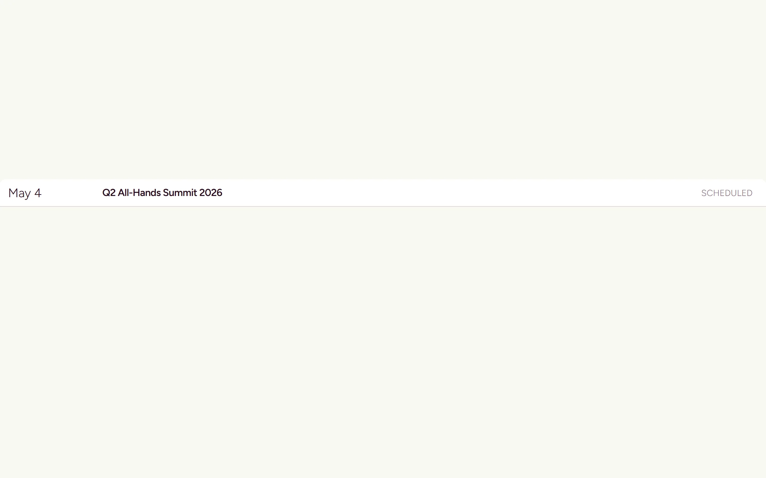 Event List Item — light theme