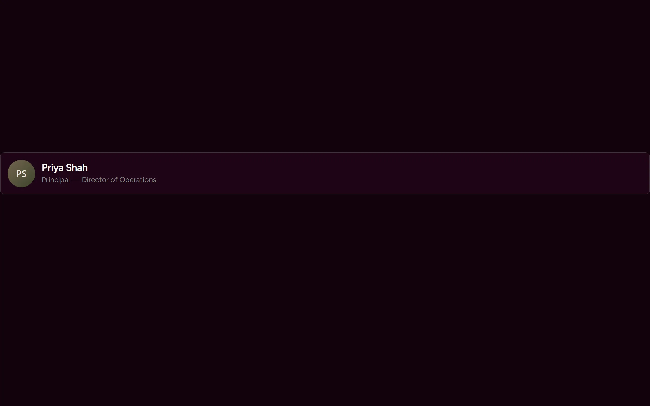 Member Card — dark theme