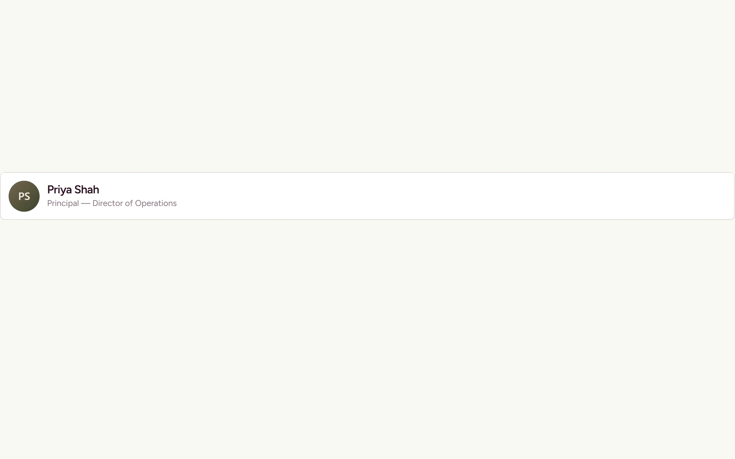 Member Card — light theme