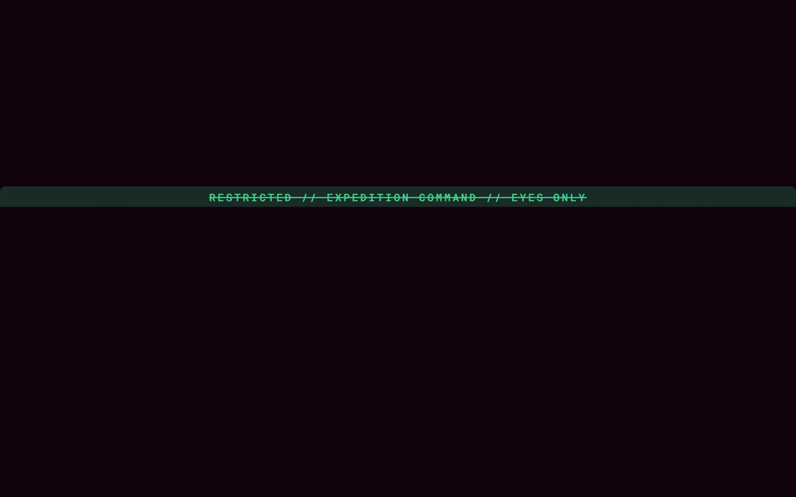 Signal Banner — dark theme