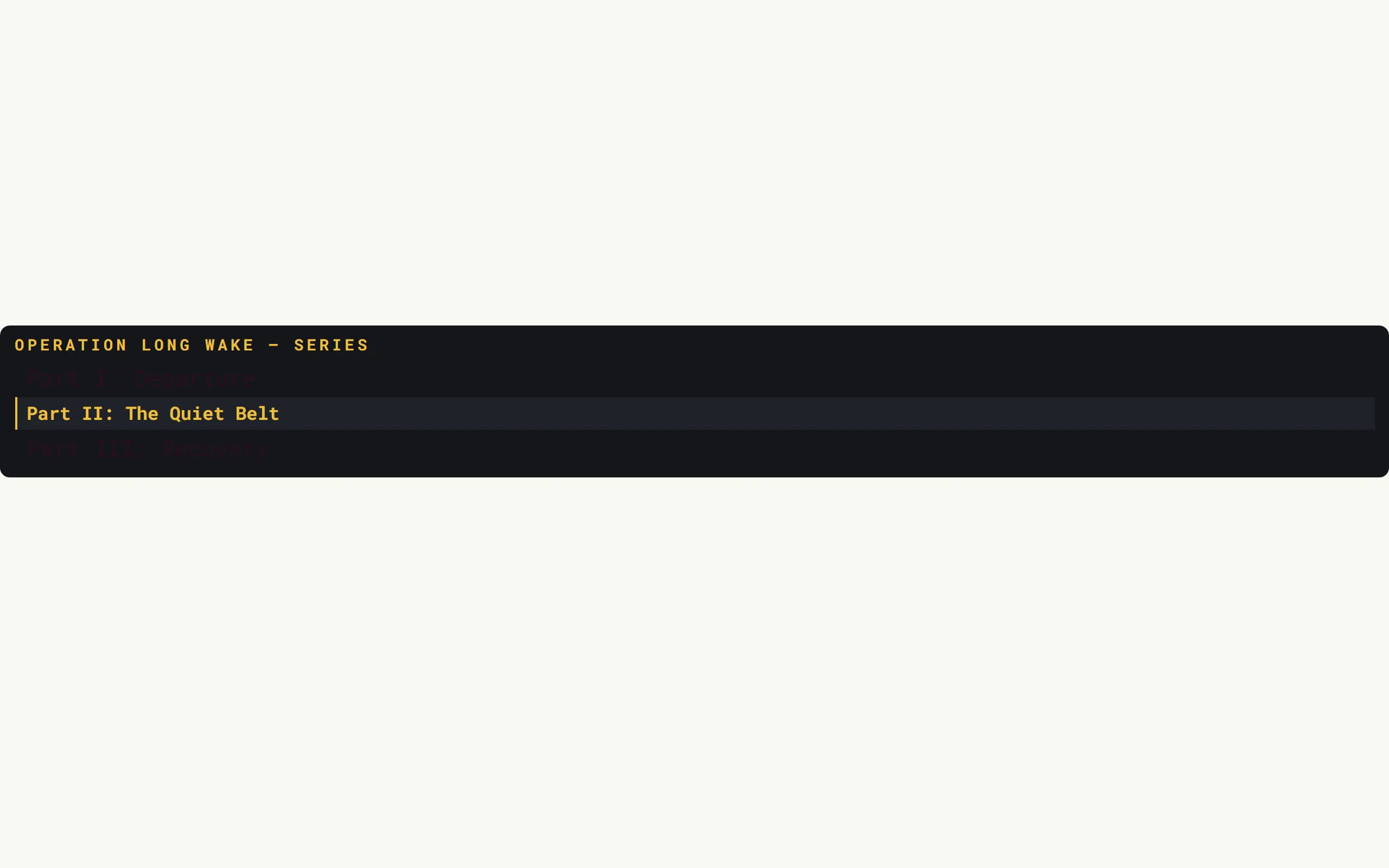 Series Nav — Sidebar variant preview