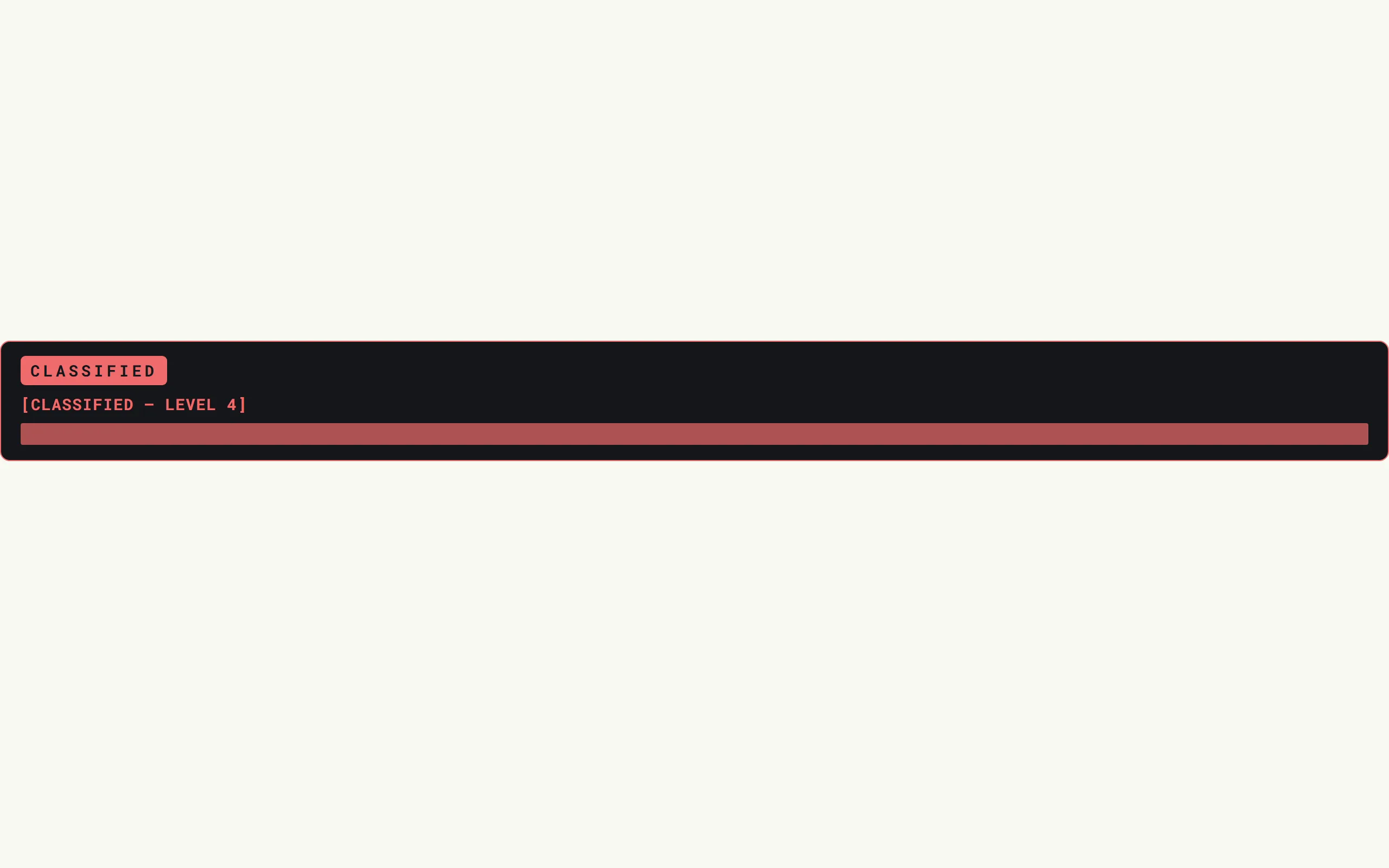 Signal Redacted — light theme
