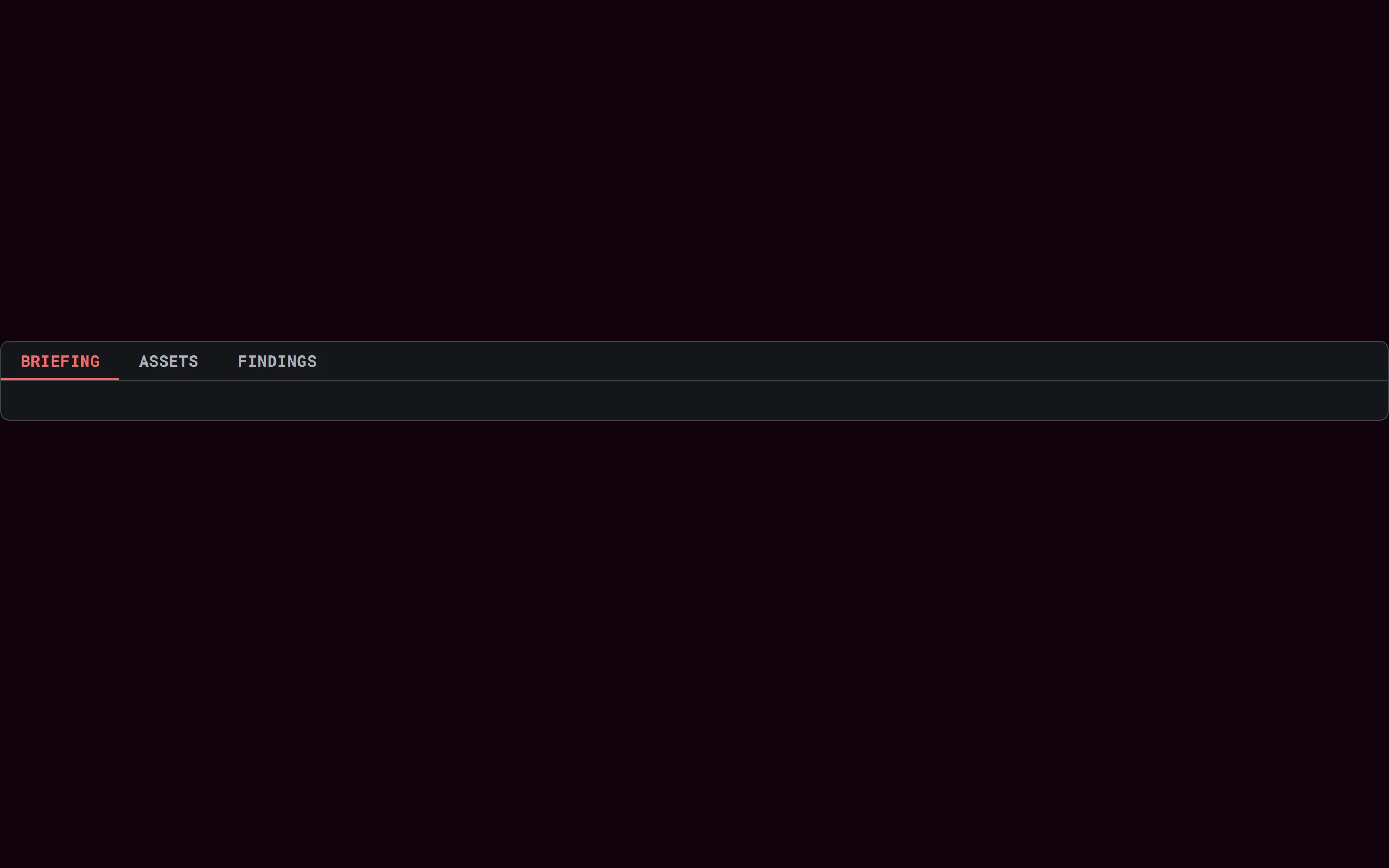 Signal Tabbed Content — dark theme